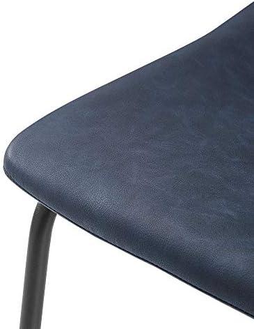 Stylish Comfort: Our Review of Navy Faux Leather Counter Stools