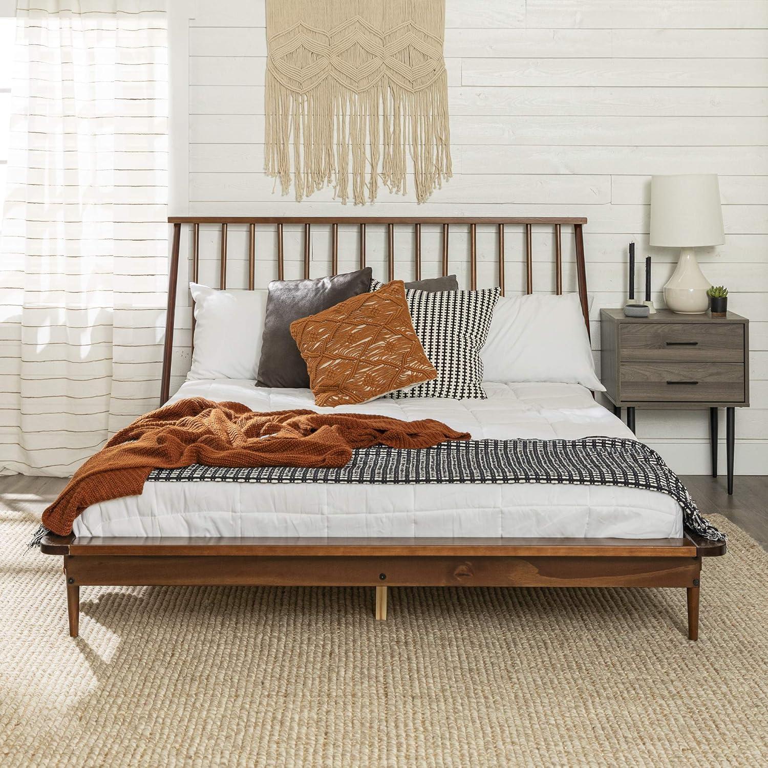 Our Experience with the Elegant Walnut Spindle Bed: A Review